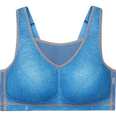 Glamorise No-Bounce Camisole Sports Bra Plus Size - Light Denim