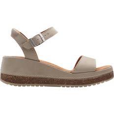 5.5 Heeled Sandals Clarks Kassanda Lily - Stone Nubuck