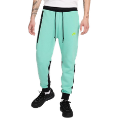Organic Fabric Trousers Nike Men's Sportswear Tech Fleece Joggers - Emerald Rise/Black
