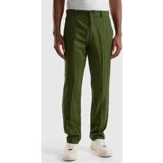 Trousers United Colors of Benetton Pure Linen Chinos
