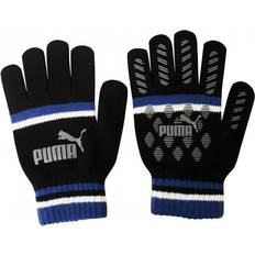 Puma Gloves & Mittens Puma Cat Magic Big Logo Winter Mens Gloves Black Blue 041678 01 Textile