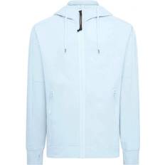 CP COMPANY Jumpers CP COMPANY Men's Diagonal Raised Fleece Goggle Hoodie in Starlight Blue 40/Regular