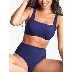 Polyamide Bikini Bottoms Panache High Waist Bikini Bottoms, Azzuro Navy