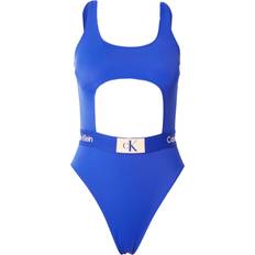 Calvin Klein Beige Swimsuits Calvin Klein Badeanzug beige blau