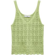 XXS Blouses Mango Sito Crochet Vest Top, Green