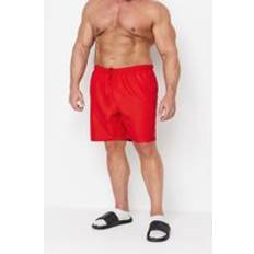 Red Swimming Trunks BadRhino Plain Swimshort, Red, 2Xl, Men