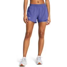 Gold - Women Shorts Under Armour Fly By 2-in-1 Shorts Purple Woman