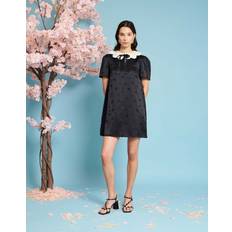 Sister Jane Sister Jane Songbird Jacquard Mini Dress, Black