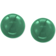 Effy Round Stud Earrings in Green