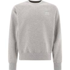 Ami Paris Logo cotton sweatshirt grey