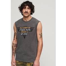 Superdry Men Tank Tops Superdry Rock Graphic Band Tank Top