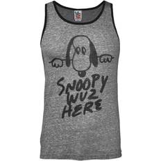 JUNK FOOD snoopy wuz here men's vest Grau