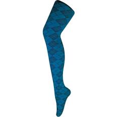 Turquoise - Women Tights Sock Snob Womens Ladies Coloured Denier Opaque Fashion Tights Argyle Teal