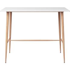 vidaXL 248145 White/Natural Bar Table 60x120cm