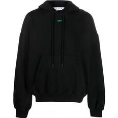 Off-White Mens Alien Mush Boxy Fit Black Hoodie