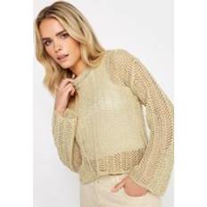 Gold - Women Jumpers PixieGirl Gold Metallic Crochet Jumper 10-12 Petite Women's Jumpers