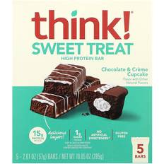 Think Sweet Treat Chocolate Creme Cupcake 5 Bars