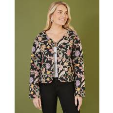 Jackets Yumi Floral Print Reversible Cropped Quilted Jacket