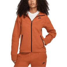 Nike Orange - Women Jackets Nike Tech Fleece Women Hoodies Brown