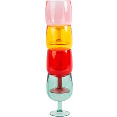 Yellow Wine Glasses Summerhouse Navigate Strawberries & Cream Wine Glass