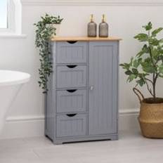 Christow Bathroom Drawer Cabinet Grey Bamboo Unit