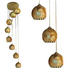 Bloomsbury Market Grayson Cluster Light Gold Pendant Lamp 51cm