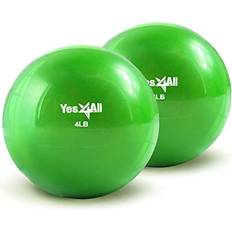 Yes4All 4lbs Soft Weighted Toning Ball Pair