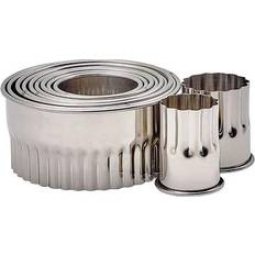 Winco CST-12 11 Round Fluted Set Cookie Cutter