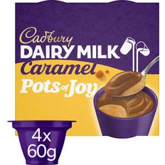 Cadbury Dairy Milk Pots Of Joy Caramel Chocolate Dessert 60g 4pack