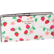 Kate Spade by: LeSa Inc., Saffiano Pvc Madison Strawberry Vine Large Slim Bifold Wallet