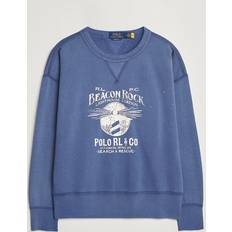 Clothing Polo Ralph Lauren Graphic Fleece Sweatshirt Blue Heaven Blau Sweatshirt Grösse: