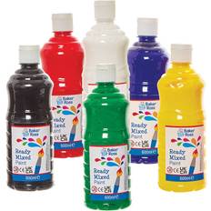 Tempera Paints Baker Ross FN163 Färdigblandade färger Pack A Förpackning med 6 flaskor, målarfärg för barn