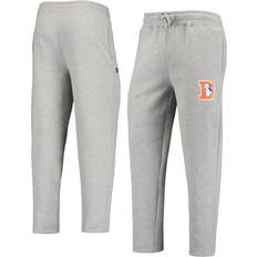 Starter Men's Heathered Gray Denver Broncos Team Throwback Option Run Sweatpants