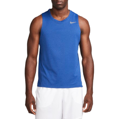 Nike Men's Miler Dri-FIT Running Tank Top - Game Royal/Midnight Navy/Heather