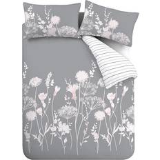 Florals Duvet Covers Catherine Lansfield Meadowsweet Duvet Cover Pink, Grey (260x220cm)