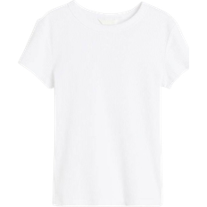 H&M Ribbed T-shirt - White