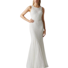 Round Dresses Coast Premium Linear Embellished Wedding Dress - Ivory