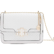 River Island Embossed Woven Satchel Bag - White