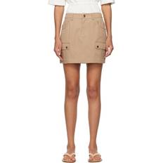 Staud San Carlos Stretch Cotton Miniskirt