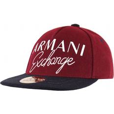 Armani Accessories Armani Exchange 1991 Mens Red/Black Cap Wool One Black/Red