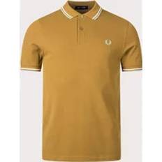 Brown - Men Polo Shirts Fred Perry Men's Plain Polo Shirt Ocean/Navy Blue