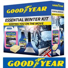 Goodyear Car Washing Supplies Goodyear Winter Essential Car Kit Screenwash Demister Pad De-Icer Ice Scraper