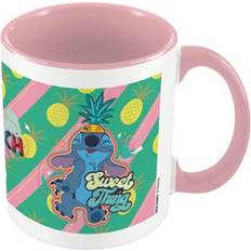 B&Q Lilo & Stitch Youre My Fave Inner Two Tone White/pink/green Mug