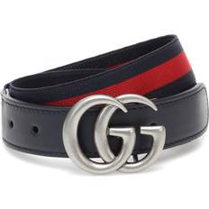 Belts Gucci Kid's Elastic Web Belt - Blue/Red (432707HAENN8497)