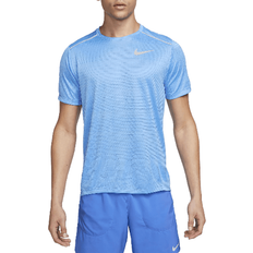 Breathable - Men Clothing Nike Men's Miler Short Sleeved Running Top - University Blue