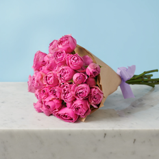 Flowers Love Flowers 5 Peony Pink Roses Bunches 5