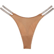 Victoria's Secret Very Sexy Double Shine Strap Smooth Thong Panty - Toffee