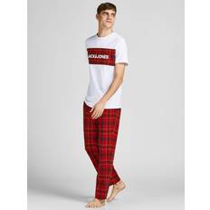 Jack & Jones Pyjamas Jack & Jones Mens Pyjamas Loungewear Set Red