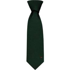 Men - Wool Ties iLuv Plain tie pure wool bottle green