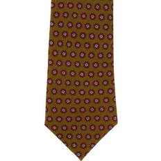 Men - Wool Ties Michelsons of London Floral Neat Wool Tie Mustard